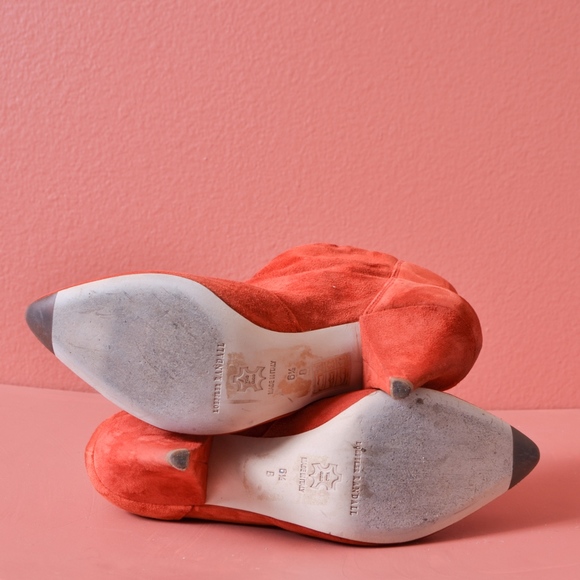 Loeffler Randall SIMONE SUEDE GATHERED Booties 6.5 - Picture 6 of 8